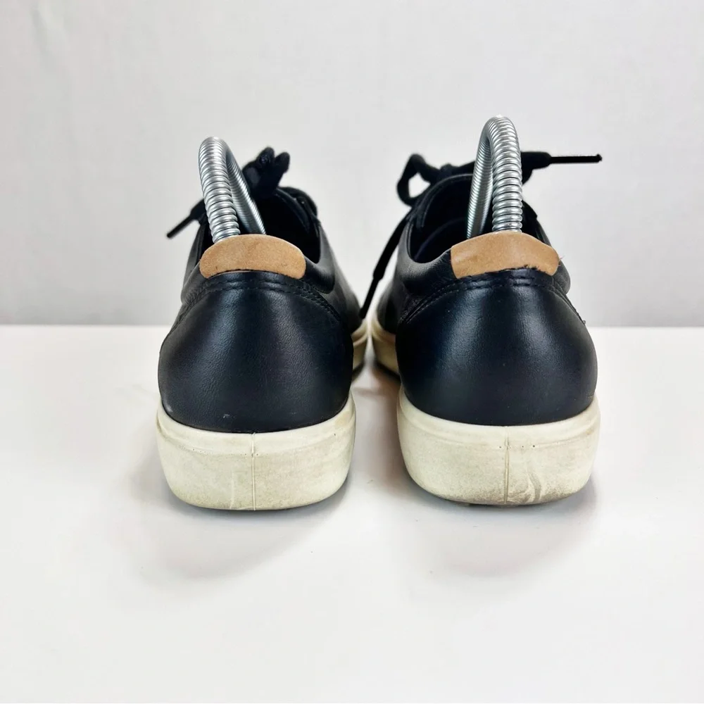 ECCO soft 7 Women's Leather Sneaker Size 40/9US Minimalist‎ Classic Lace-up Shoe